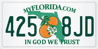 FL license plate 4258JD