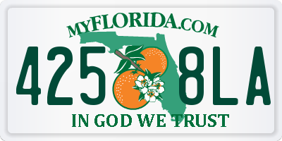 FL license plate 4258LA