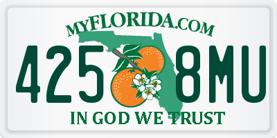 FL license plate 4258MU