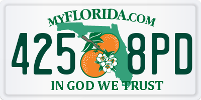 FL license plate 4258PD