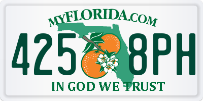 FL license plate 4258PH