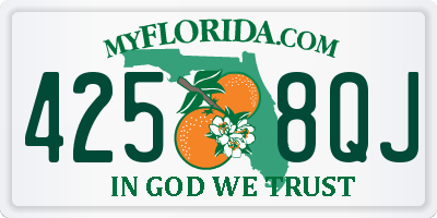 FL license plate 4258QJ