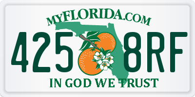 FL license plate 4258RF