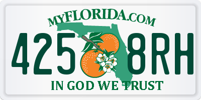 FL license plate 4258RH