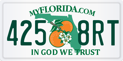 FL license plate 4258RT