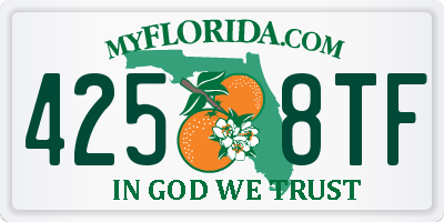 FL license plate 4258TF