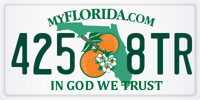 FL license plate 4258TR