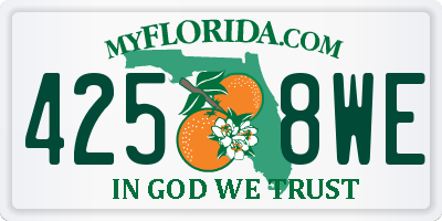 FL license plate 4258WE