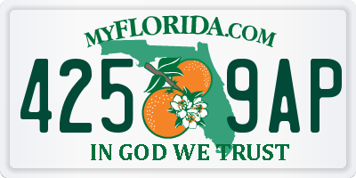 FL license plate 4259AP