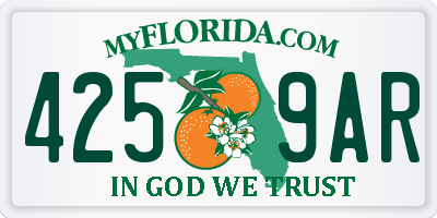 FL license plate 4259AR
