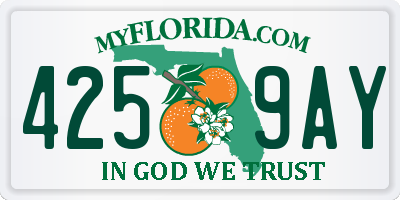 FL license plate 4259AY