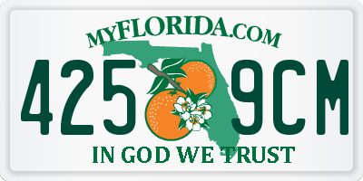 FL license plate 4259CM