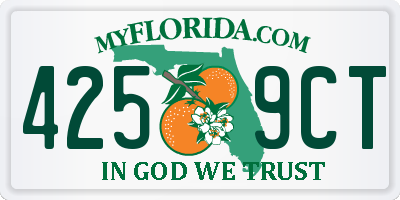 FL license plate 4259CT