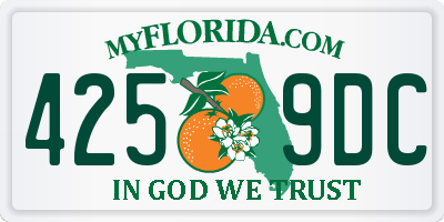 FL license plate 4259DC