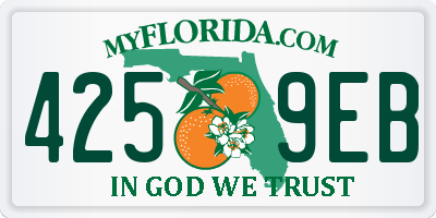 FL license plate 4259EB