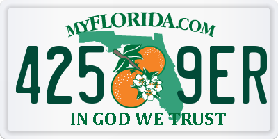 FL license plate 4259ER