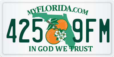 FL license plate 4259FM