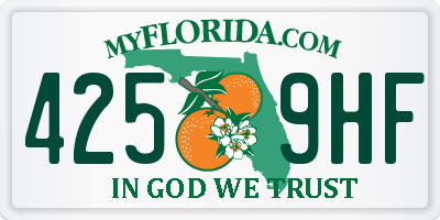 FL license plate 4259HF