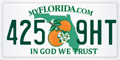 FL license plate 4259HT