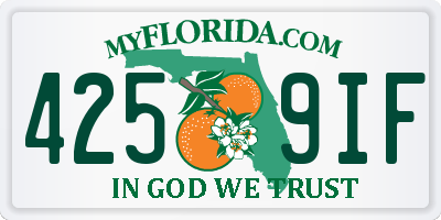 FL license plate 4259IF