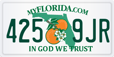 FL license plate 4259JR