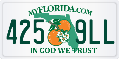 FL license plate 4259LL