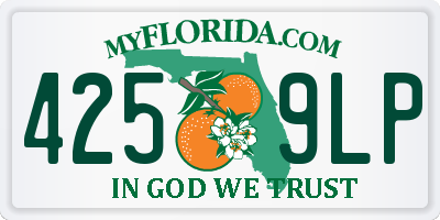 FL license plate 4259LP