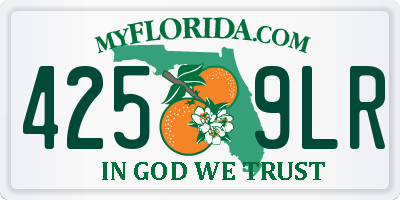 FL license plate 4259LR