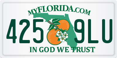 FL license plate 4259LU