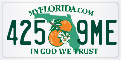 FL license plate 4259ME