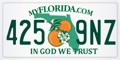 FL license plate 4259NZ