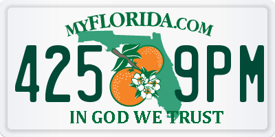 FL license plate 4259PM