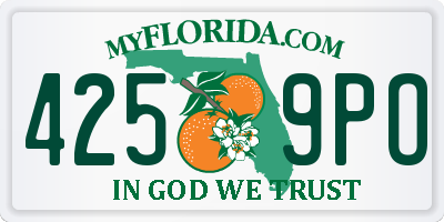 FL license plate 4259PO