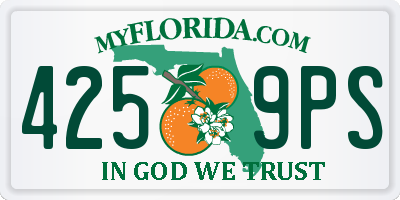 FL license plate 4259PS