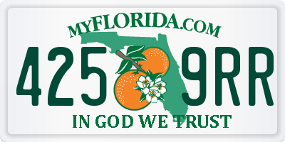 FL license plate 4259RR