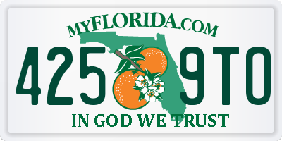 FL license plate 4259TO