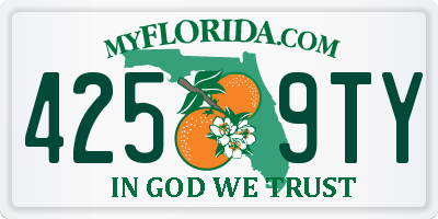 FL license plate 4259TY
