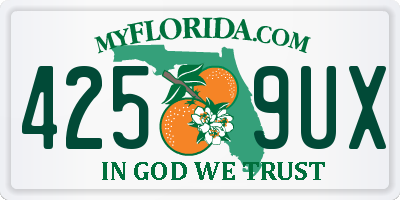 FL license plate 4259UX