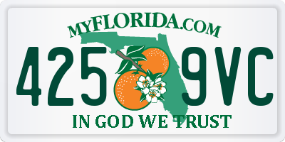 FL license plate 4259VC