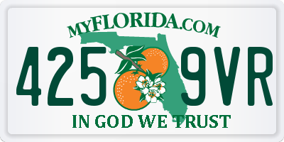 FL license plate 4259VR