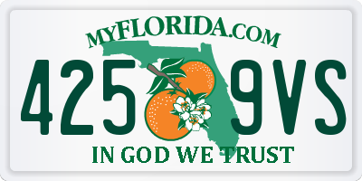 FL license plate 4259VS