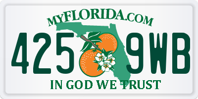 FL license plate 4259WB