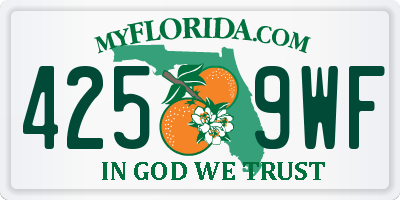 FL license plate 4259WF
