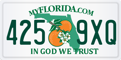 FL license plate 4259XQ