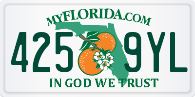FL license plate 4259YL