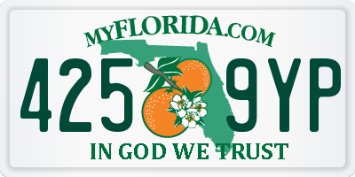 FL license plate 4259YP