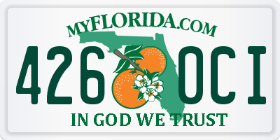 FL license plate 4260CI