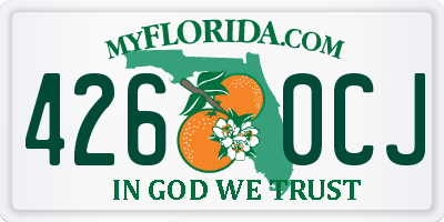 FL license plate 4260CJ