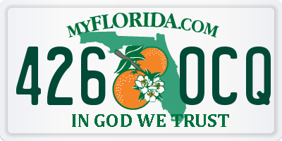 FL license plate 4260CQ