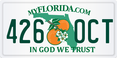 FL license plate 4260CT